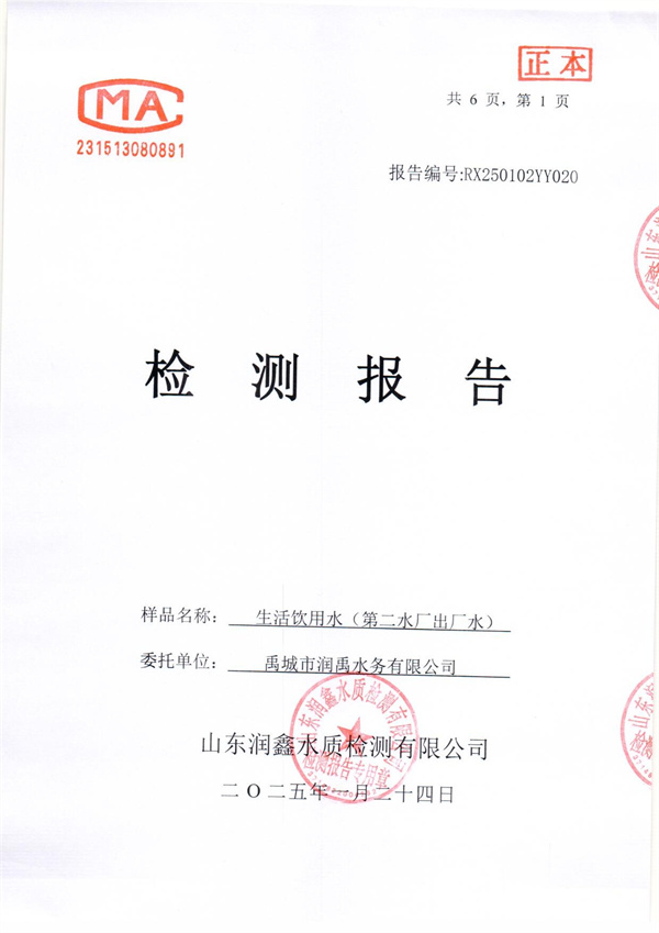 RX250102YY020 二厂出水检测报告-1.jpg