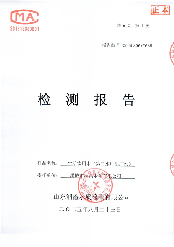 RX250806YY635 二厂出水检测报告-1.jpg